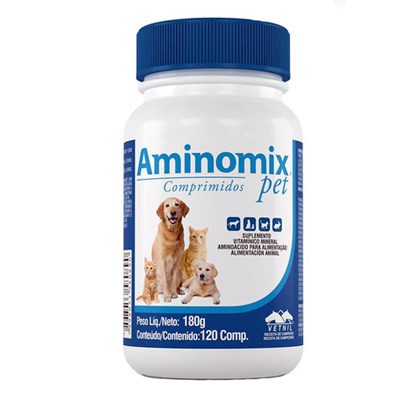 Aminomix Pet Suplemento Vitamínico com 120 comprimidos