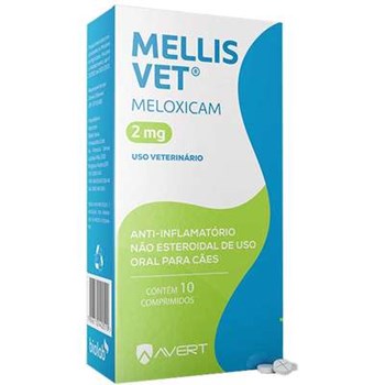 Anti-inflamatório Avert Mellis Vet 2mg com 10 comprimidos