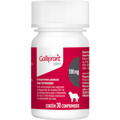 Anti-Inflamatório Elanco Galliprant 100mg para Cães