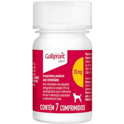 Anti-Inflamatório Elanco Galliprant 20mg para Cães