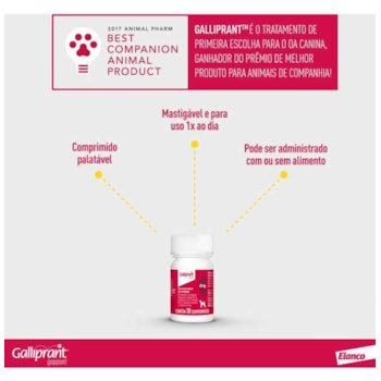 Anti-Inflamatório Elanco Galliprant 60mg para Cães Anti-Inflamatório Elanco Galliprant 60mg para Cães