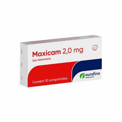Anti-inflamatório Ourofino Maxicam 2,0mg com 10 comprimidos