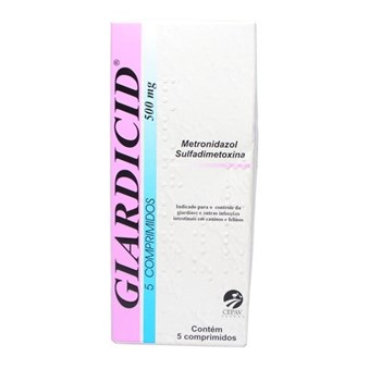 Antibiótico Giardicid Cepav 500mg 05 Comprimidos