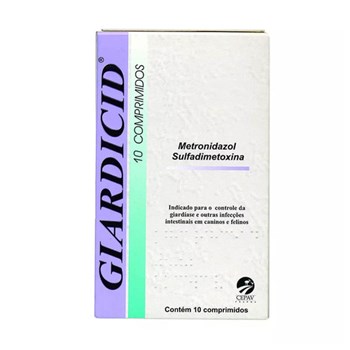 Antibiótico Giardicid Cepav 500mg 10 Comprimidos