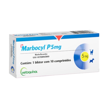 Antibiótico Vetoquinol Marbocyl P 80 mg para Cães de 35 a 50kg