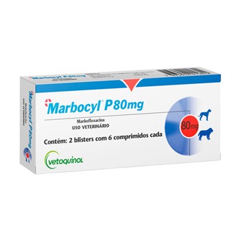 Antibiótico Vetoquinol Marbocyl P 5 mg para Cães e Gatos de 2 a 9kg
