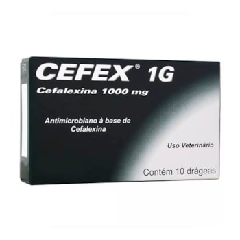 Antimicrobiano Cepav Cefex 1g com drágeas Antimicrobiano Cepav Cefex 1g com drágeas