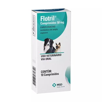 Antimicrobiano MSD Flotril 50mg 10 comprimidos