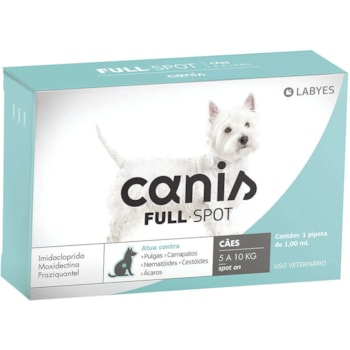 Antiparasitário Labyes Canis Full Spot para Cães de 5 Kg até 10 Kg