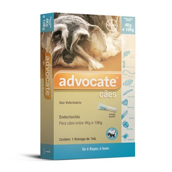 Antipulgas Bayer Advocate para Cães de 4 a 10kg - 1,0ml