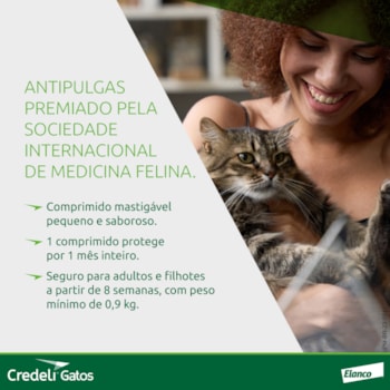 Antipulgas Elanco Credeli 12mg para Gatos de 0,9 a 2,0kg Antipulgas Elanco Credeli 12mg para Gatos de 0,9 a 2,0kg