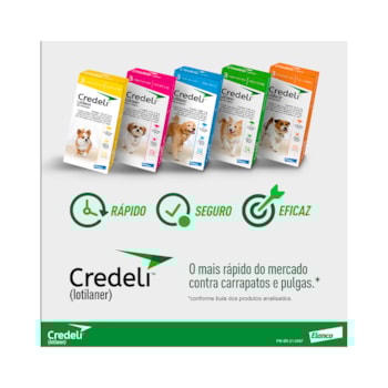 Antipulgas Elanco Credeli 225mg para Cães de 5,5 a 11kg Antipulgas Elanco Credeli 225mg para Cães de 5,5 a 11kg
