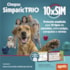Antipulgas Zoetis Simparic Trio 12mg para Cães 5,1 a 10kg