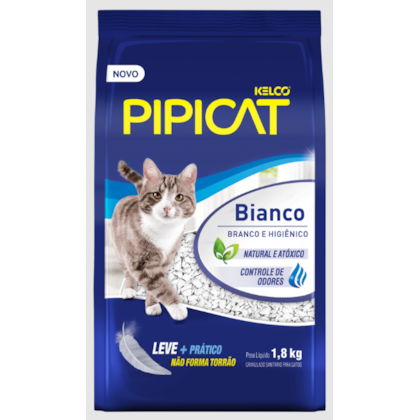 Areia Pipicat Bianco para Gatos 1,8kg