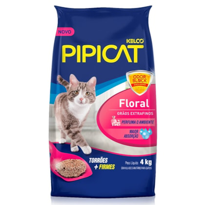 Areia Pipicat Perfumada Floral para Gatos