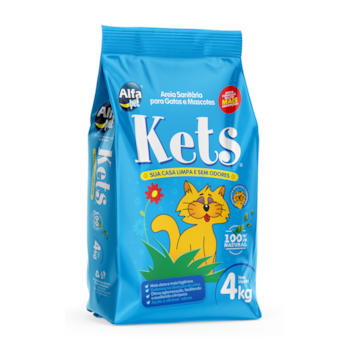 Areia Sanitária Alfapet Kets para Gatos Areia Sanitária Alfapet Kets para Gatos