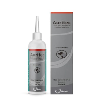 Auritec Loção para Higiene do Conduto Auditivo de Cães e Gatos 100ml Auritec Loção para Higiene do Conduto Auditivo de Cães e Gatos 100ml