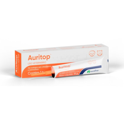 Auritop Ourofino Gel Otológico para Cães e Gatos