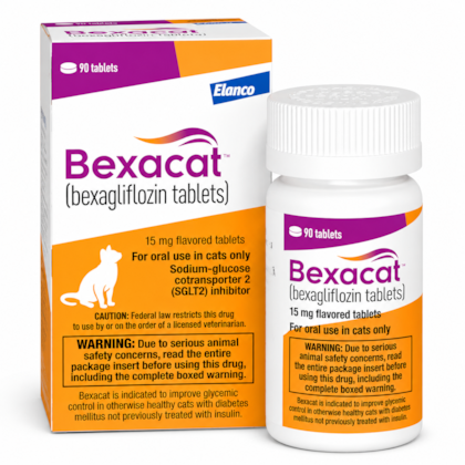 Bexacat 15 mg Elanco – Tratamento Oral para Diabetes em Gatos com 30 Comprimidos