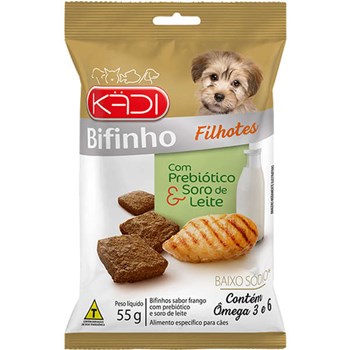 Bifinho Kadi para Cães Filhotes sabor Frango 55g