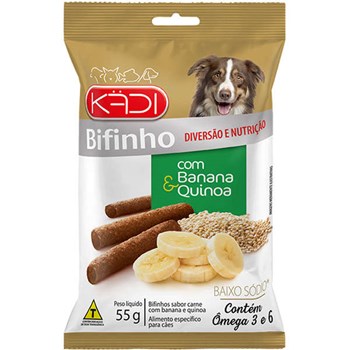 Bifinho Kadi para Cães sabor Banana e Quinoa 55g
