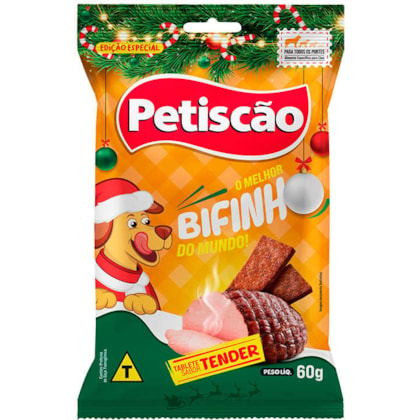 Bifinho Mastigável Petiscão para Cães Sabor Tender 60g