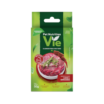 Bifinho Pet Nutrition Vie para Cães Sabor Carne e Especiarias 50g