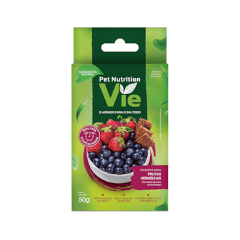 Bifinho Pet Nutrition Vie para Cães Sabor Frutas Vermelhas 50g
