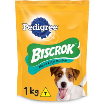 Biscoito Pedigree Biscrok Mini para Cães Adultos de Raças Pequenas