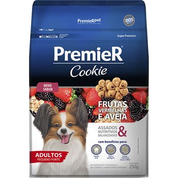 Biscoito Premier Pet Cookie Frutas Vermelhas e Aveia para Cães Adultos 250g