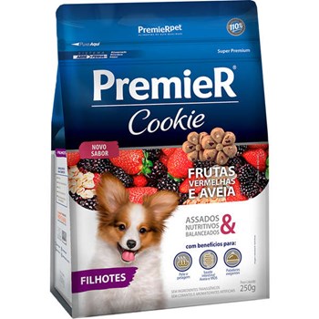 Biscoito Premier Pet Cookie Frutas Vermelhas e Aveia para Cães Filhotes 250g