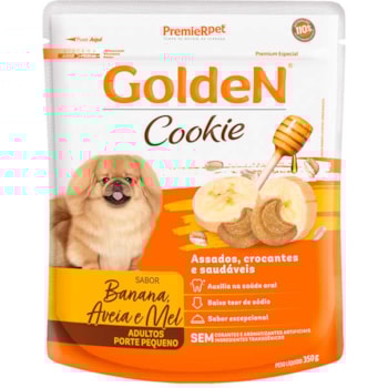 Biscoito Premier Pet Golden Cookie Banana Aveia e Mel para Cães Adultos 350g Biscoito Premier Pet Golden Cookie Banana Aveia e Mel para Cães Adultos 350g