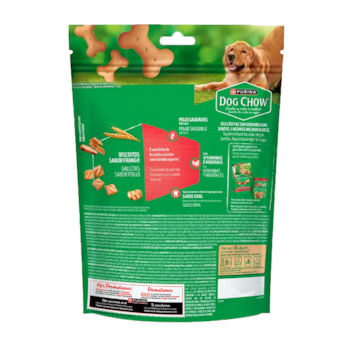 Biscoitos Dog Chow Extra Life Integral sabor Frango para Cães Adultos de Raças Médias e Grandes 500g