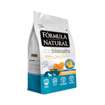 Biscoitos Fórmula Natural Dog Biscuits para Cães de Adultos de Porte Mini e Pequeno Sabor Abóbora, Coco e Quinoa 250g