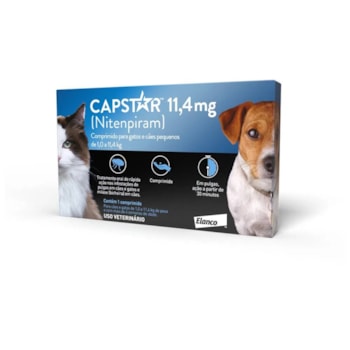 Capstar Antipulgas 11mg para Cães e Gatos até 11kg Capstar Antipulgas 11mg para Cães e Gatos até 11kg