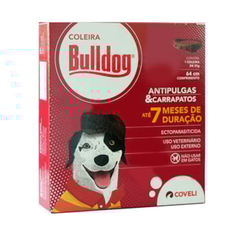 Coleira Antipulgas e Carrapatos Bulldog para Cães 64cm Coleira Antipulgas e Carrapatos Bulldog para Cães 64cm