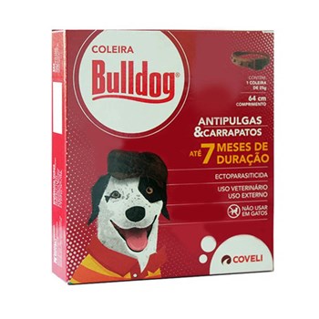Coleira Antipulgas e Carrapatos Bulldog para Cães 64cm