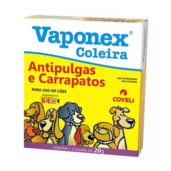 Coleira Vaponex Antipulgas para Cães 64cm