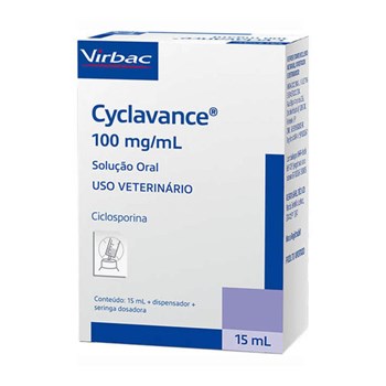 Cyclavance 100 mg/mL Virbac com 15mL para Cães