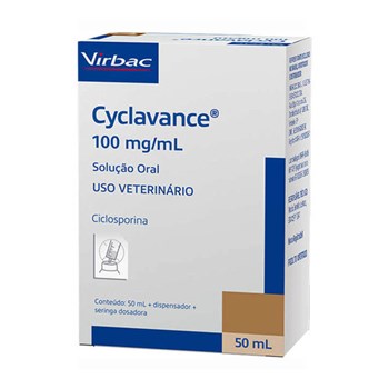 Cyclavance 100 mg/mL Virbac com 50mL para Cães **Validade Julho/22**
