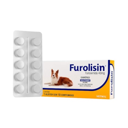 Diurético Furolisin Vetnil para Cães e Gatos