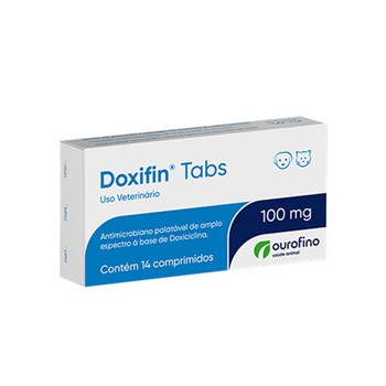 Doxifin Tabs 100mg Antibiótico cartela com 14 comprimidos