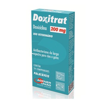 Doxitrat 200mg Antibacteriano Agener União com 24 comprimidos