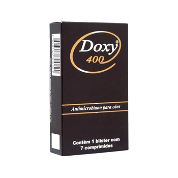 Doxy 400 Antimicrobiano para Cães 7 comprimidos