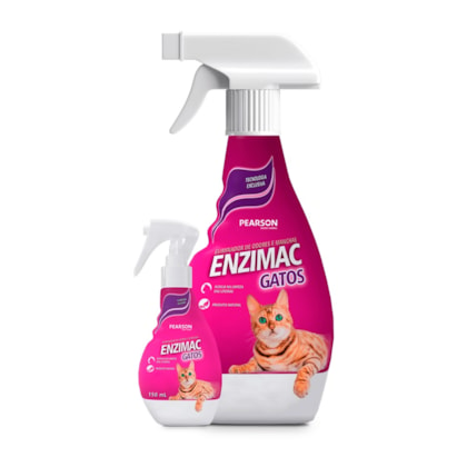 Eliminador de Odores e Manchas Enzimac Spray para Gatos