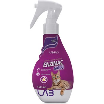 Eliminador de Odores e Manchas Labgard Enzimac Spray para Gatos com 150 mL
