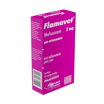 Flamavet 2mg Anti-inflamatório para Cães com 10 comprimidos