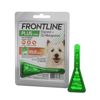 Frontline Plus Antipulgas e Carrapatos Cães até 10kg