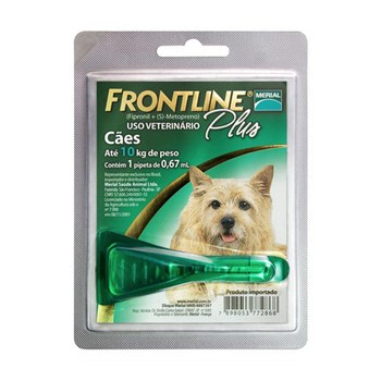 Frontline Plus Antipulgas e Carrapatos Cães até 10kg