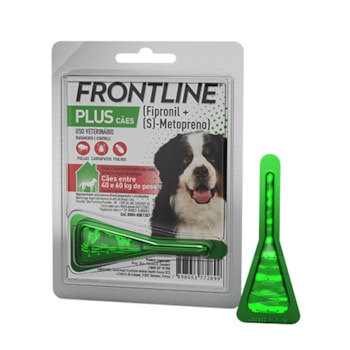 Frontline Plus Antipulgas e Carrapatos Cães de 40 a 60kg